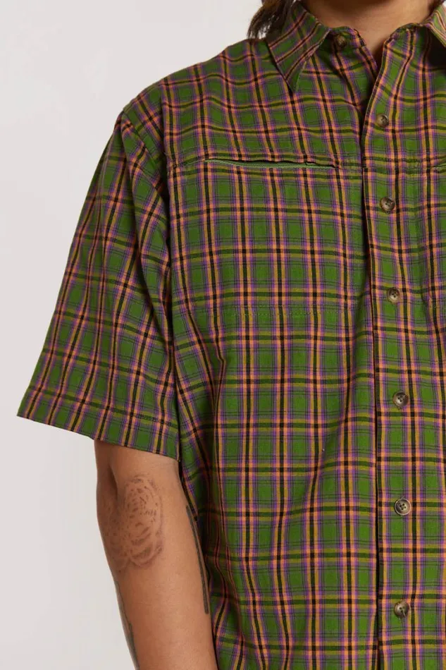 Men Jaded London Shirts Acid Short Sleeve Shirt