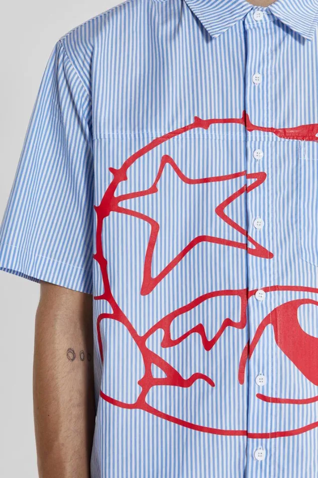 Men Jaded London Shirts Stereo Stripe Shirt