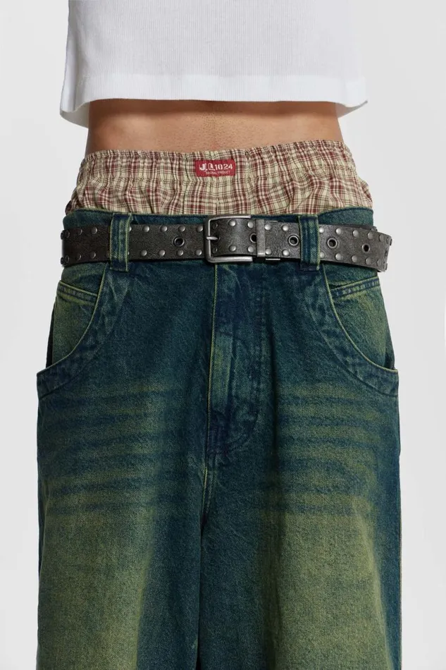 Men Jaded London Shorts and Jorts Brown Check Boxer