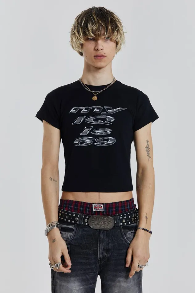 Men Jaded London TShirts IQ 69 Tee