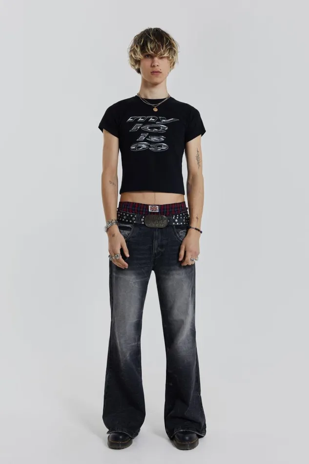 Men Jaded London TShirts IQ 69 Tee