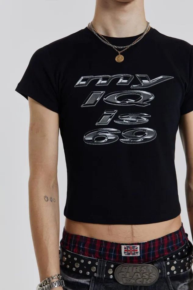 Men Jaded London TShirts IQ 69 Tee