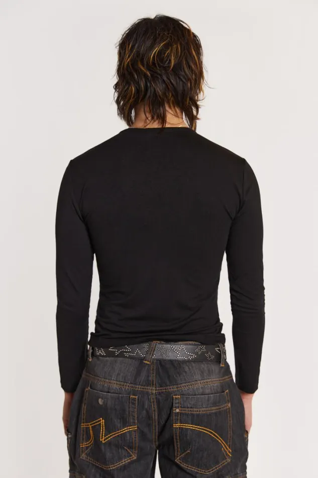 Men Jaded London TShirts Movie Star Long Sleeve Top