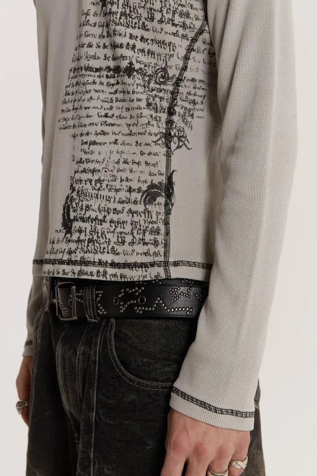 Men Jaded London TShirts Static Long Sleeve Tee