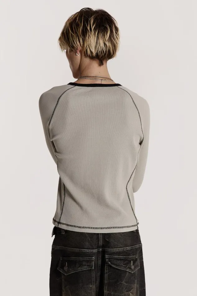 Men Jaded London TShirts Static Long Sleeve Tee