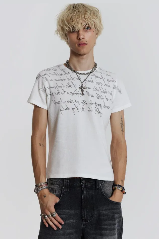 Men Jaded London TShirts Verse Waffle Tee