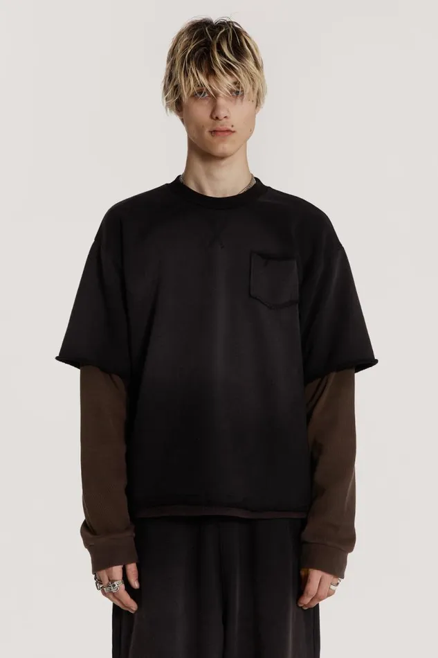 Men Jaded London TShirts Villain Layered Sweat