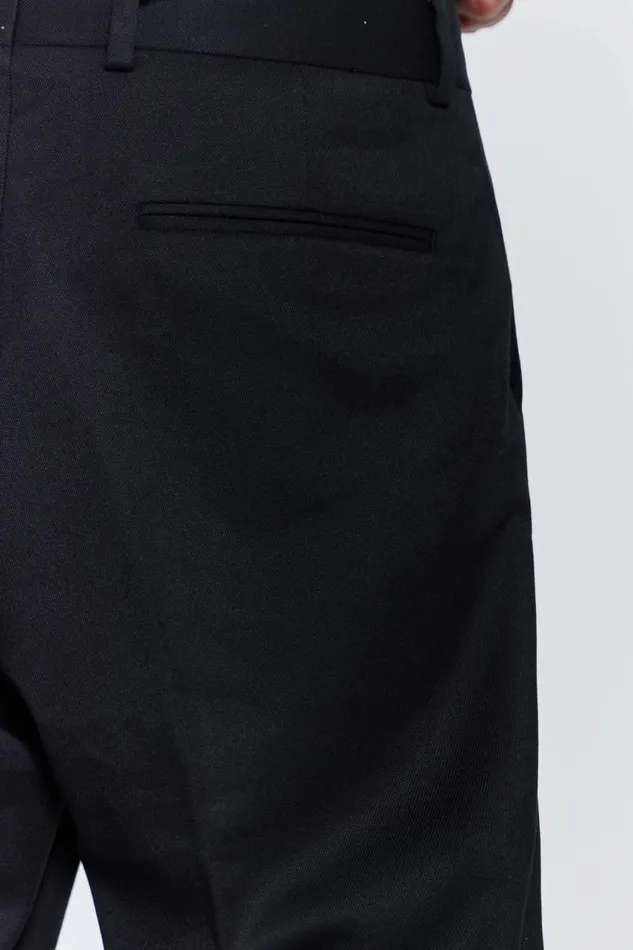 Men Jaded London Tailoring Black Flared Suit Pant