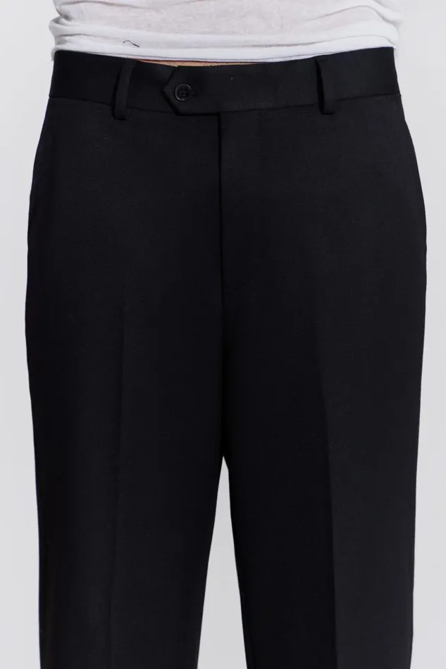 Men Jaded London Tailoring Black Flared Suit Pant