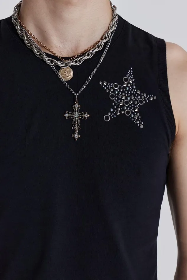 Men Jaded London Vests Cosmo Vest