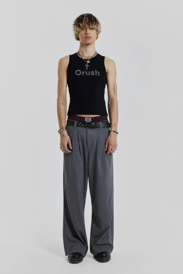 Men Jaded London Vests Crush Vest