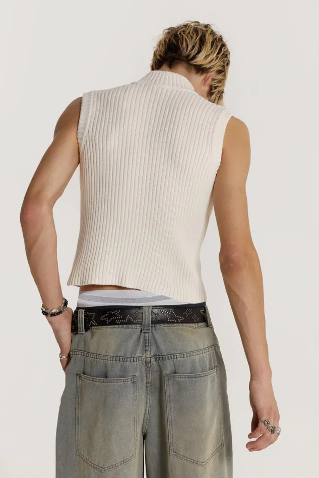 Men Jaded London Vests Polar Vest