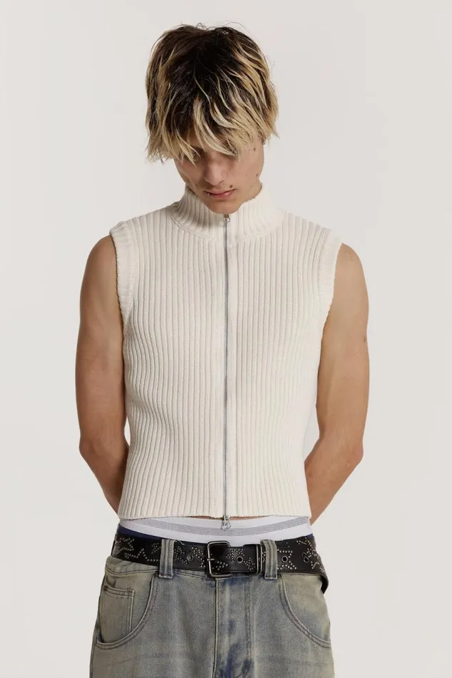 Men Jaded London Vests Polar Vest