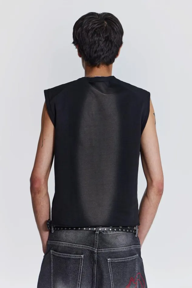 Men Jaded London Vests Shade Loopback Tank
