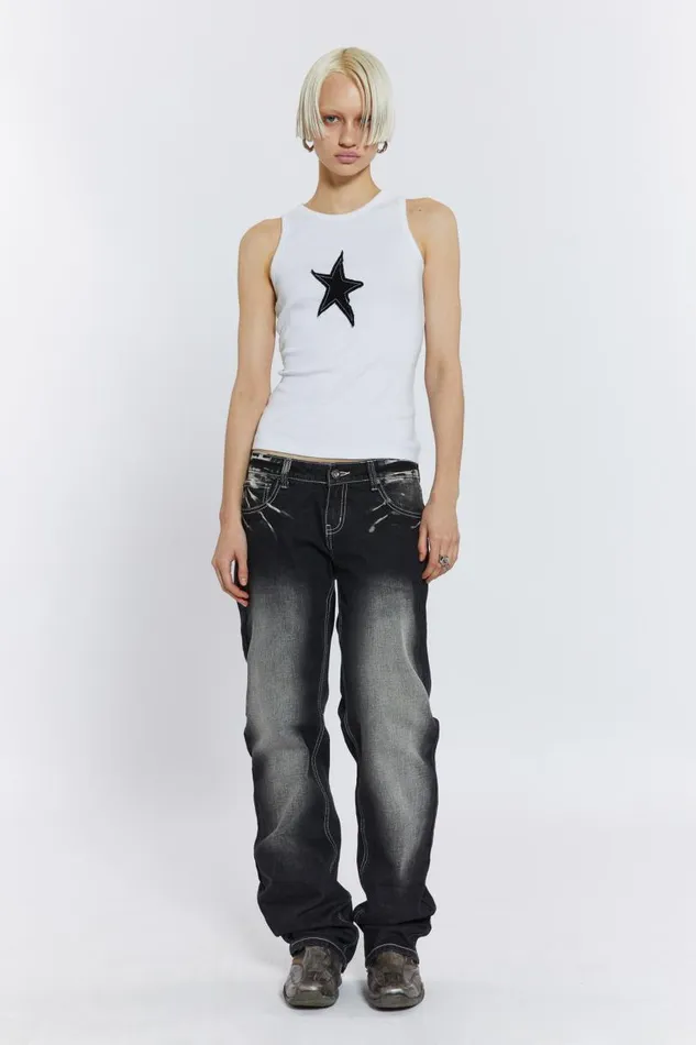Men Jaded London Vests Starstruck Vest