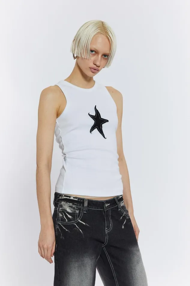 Men Jaded London Vests Starstruck Vest
