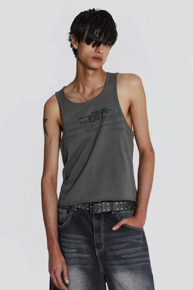 Men Jaded London Vests Subtract Vest