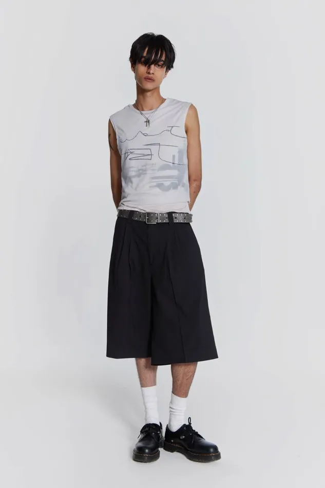 Men Jaded London Vests Surge Layered Tank