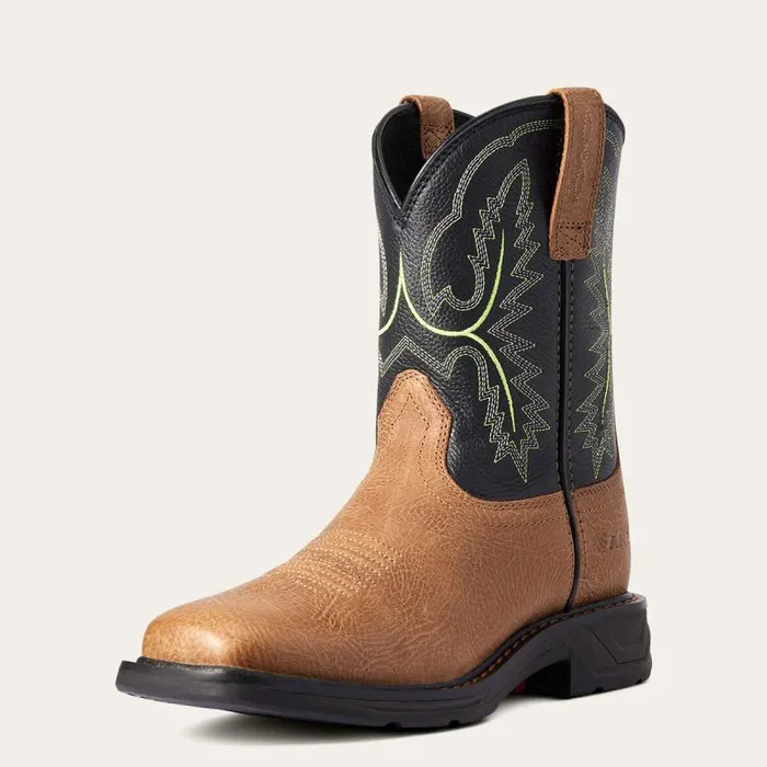MenKids Work Boots Ariat WorkHog XT Wide Square Toe Boot Tumbled Bark