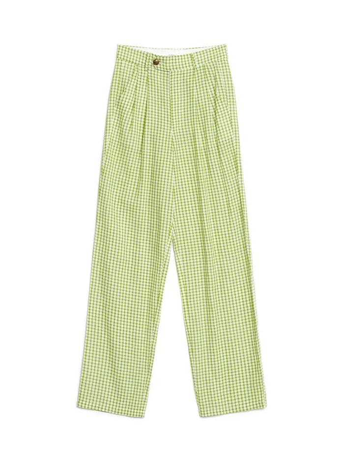Men Lionel Gingham Trousers Fern Green Sister Jane Trousers
