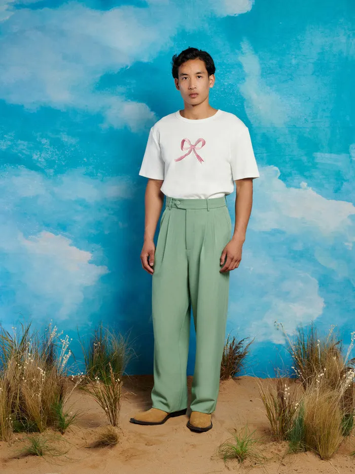 Men Lionel High Waisted Trousers Mint Green Sister Jane Trousers