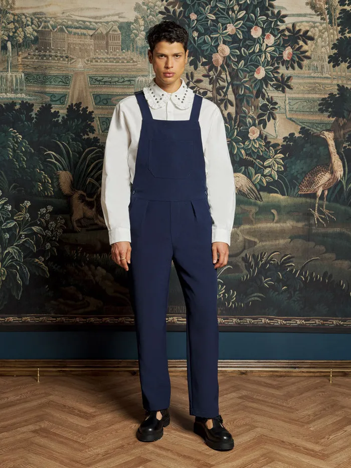 Men Lucky Dungarees Navy Blue Sister Jane Trousers