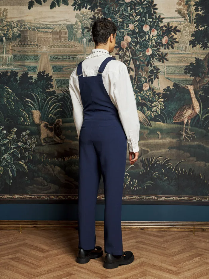 Men Lucky Dungarees Navy Blue Sister Jane Trousers