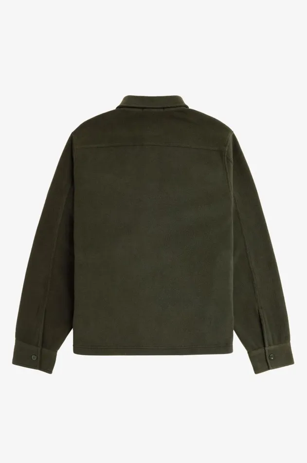 Men Overshirts Fred Perry Fleece Overshirt Hunting Greenchampagnechampagne
