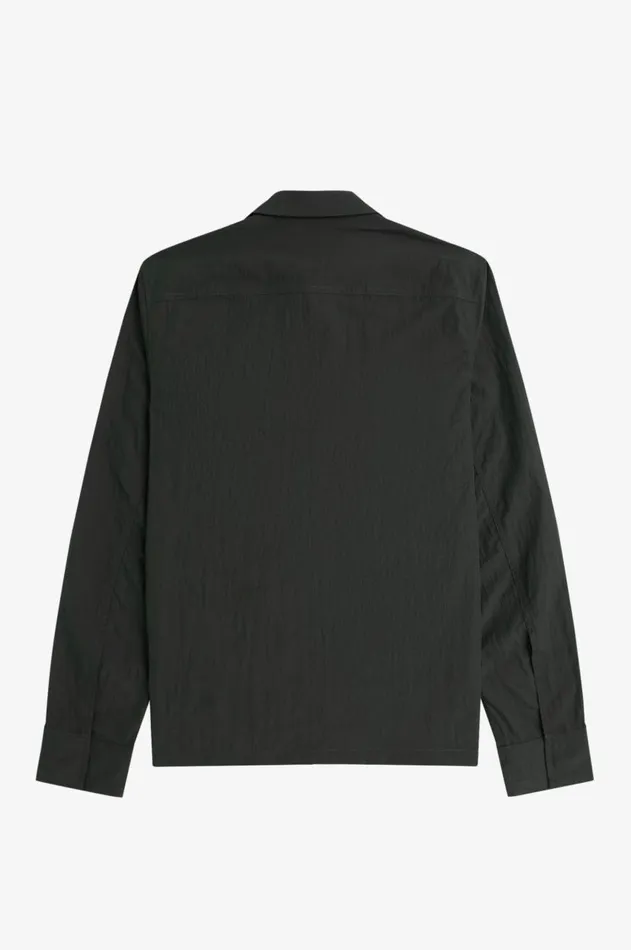 Men Overshirts Fred Perry Pocket Overshirt Night Greensnow White