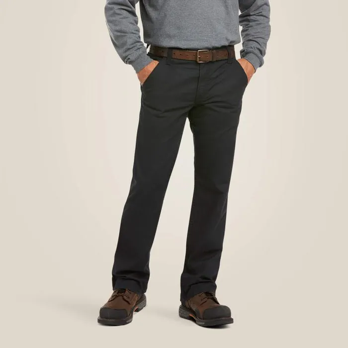 Men Pants and Shorts Ariat FR M4 Relaxed Workhorse Boot Cut Pant Black