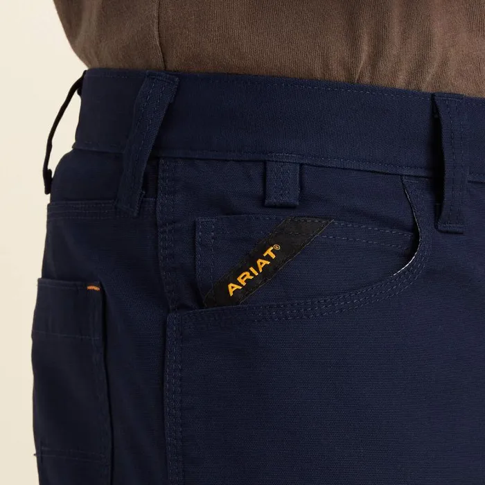 Men Pants and Shorts Ariat Rebar DuraStretch Made Tough 10034 Short Navy Men Pants and Shorts Ariat Rebar DuraStretch Made Tough 10034 Short Navy
