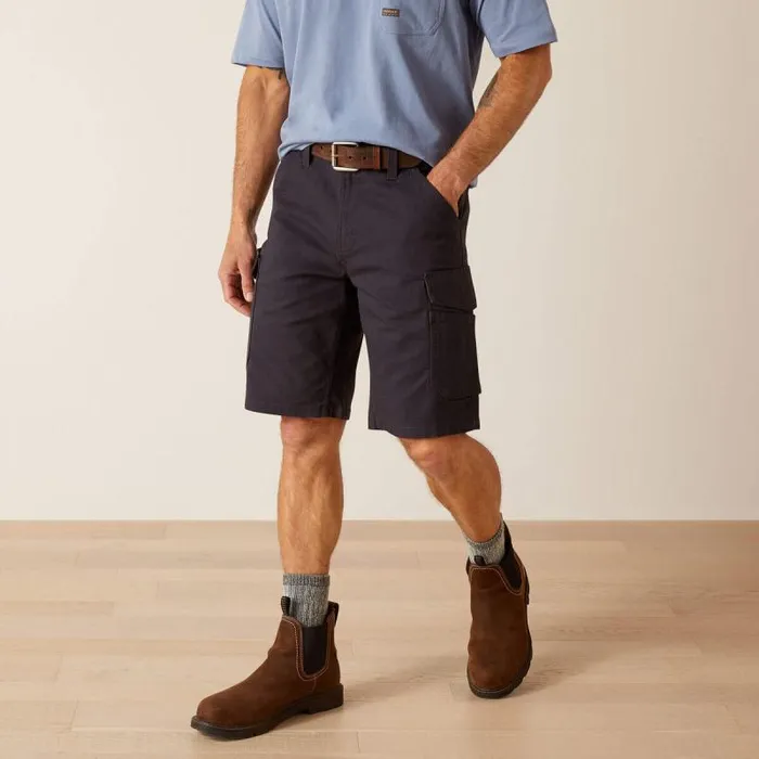 Men Pants and Shorts Ariat Rebar DuraStretch Made Tough Cargo 11034 Short Charcoal Men Pants and Shorts Ariat Rebar DuraStretch Made Tough Cargo 11034 Short Charcoal
