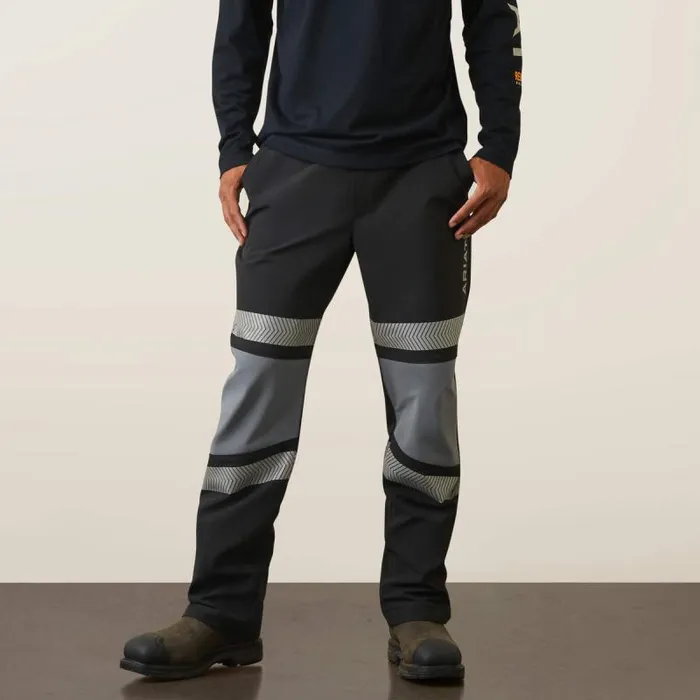 Men Pants and Shorts Ariat Rebar DuraStretch PullOn Straight Pant Black