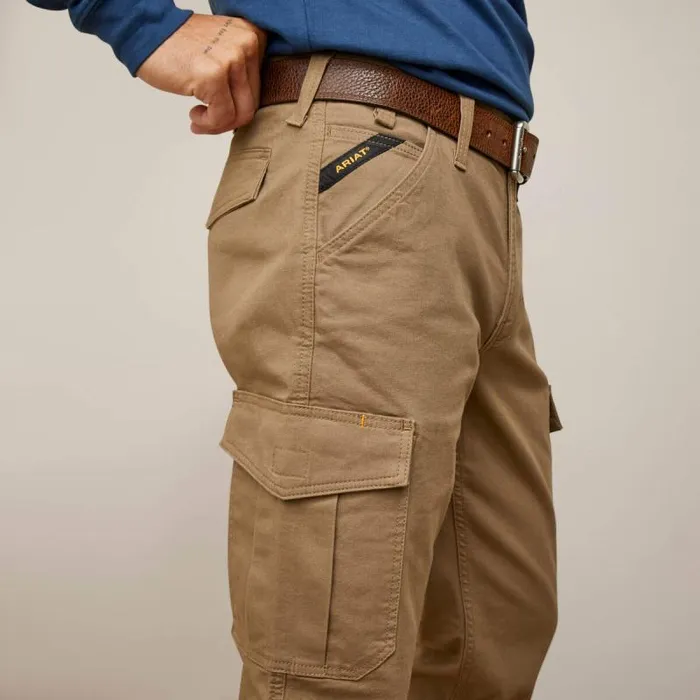 Men Pants and Shorts Ariat Rebar M4 Relaxed Made Tough Cargo Straight Pant Field Khaki Men Pants and Shorts Ariat Rebar M4 Relaxed Made Tough Cargo Straight Pant Field Khaki