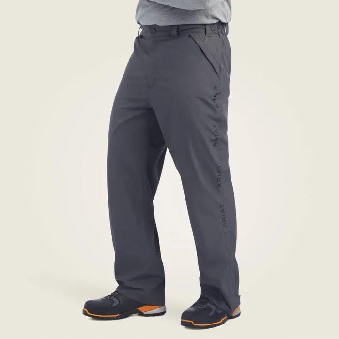 Men Pants and Shorts Ariat Rebar Stormshell Waterproof Pant Rebar Grey