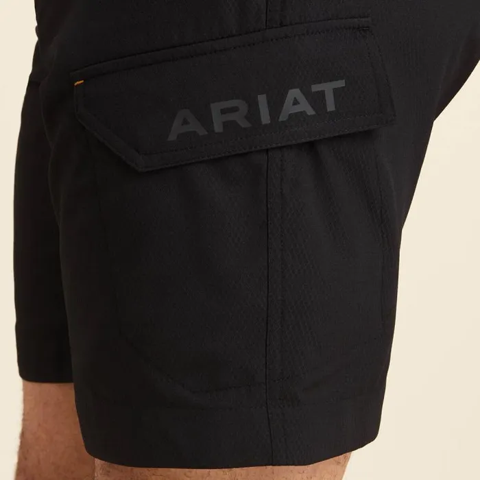 Men Pants and Shorts Ariat Rebar WorkFlow Ultralight Short Black