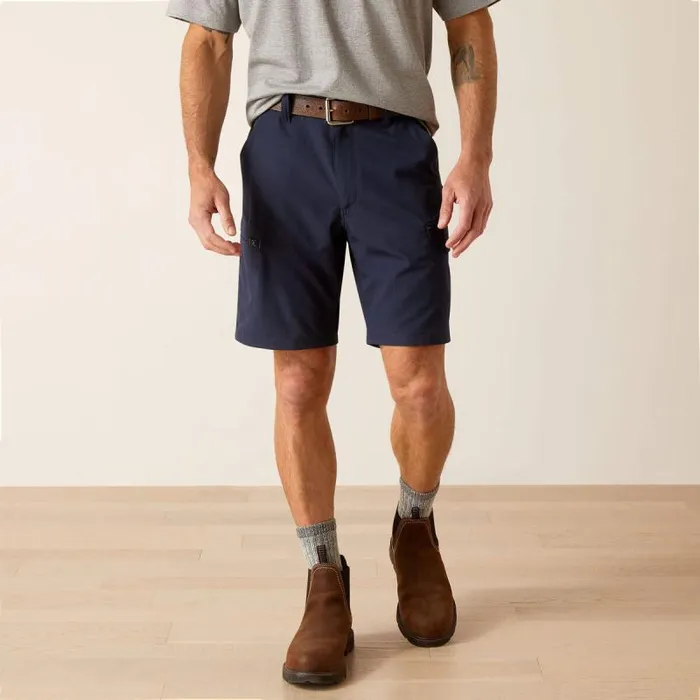 Men Pants and Shorts Ariat Rebar WorkFlow Ultralight Short Navy