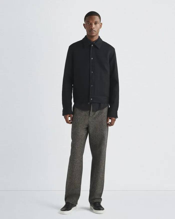 Men Pants Rag 038 Bone Bradford Mlange Tweed Pant Navy Melange