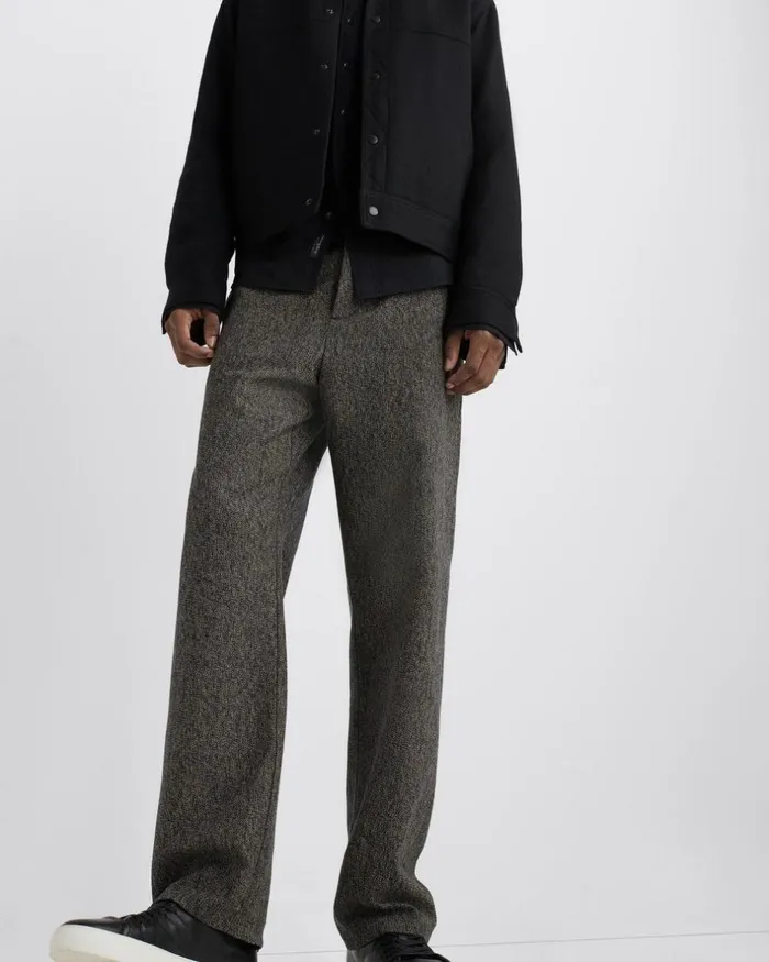 Men Pants Rag 038 Bone Bradford Mlange Tweed Pant Navy Melange