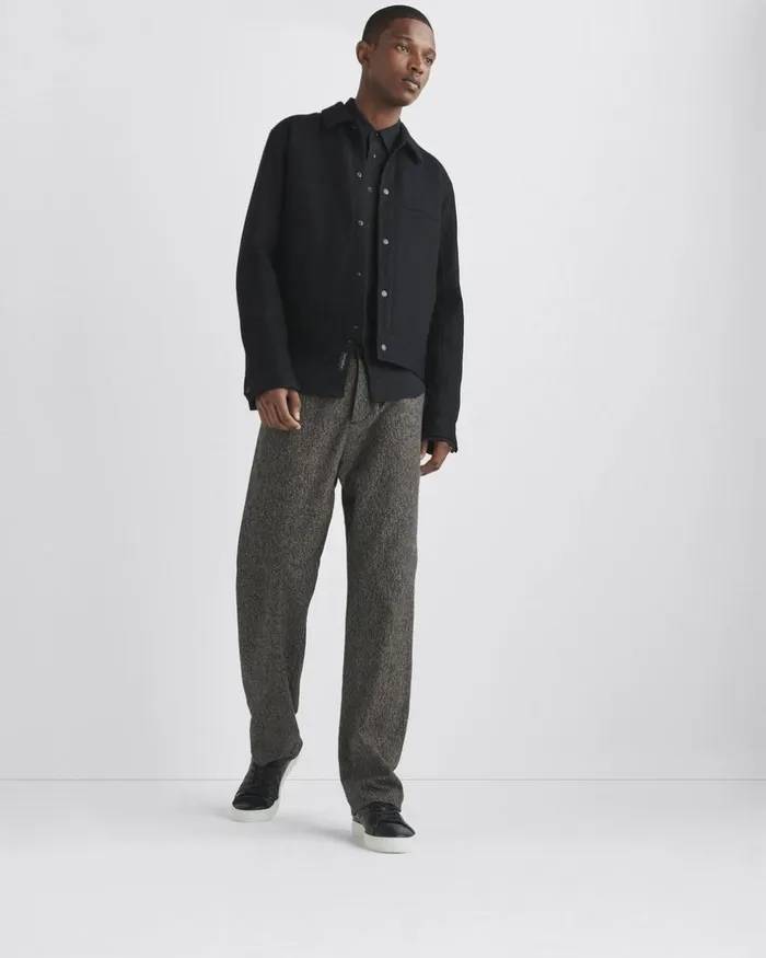 Men Pants Rag 038 Bone Bradford Mlange Tweed Pant Navy Melange
