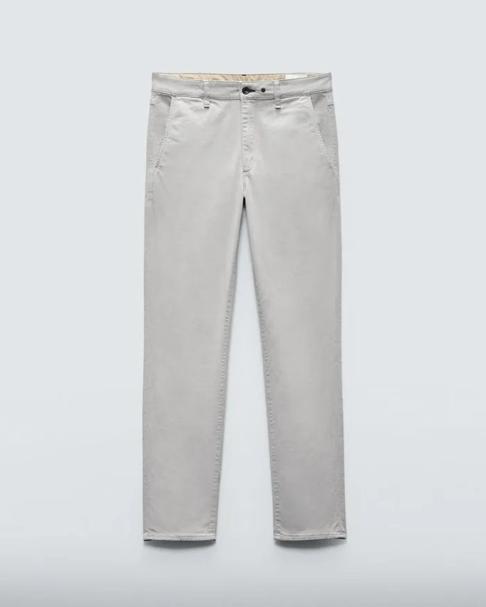 Men Pants Rag 038 Bone Fit 2 Stretch Twill Chino Dark Grey
