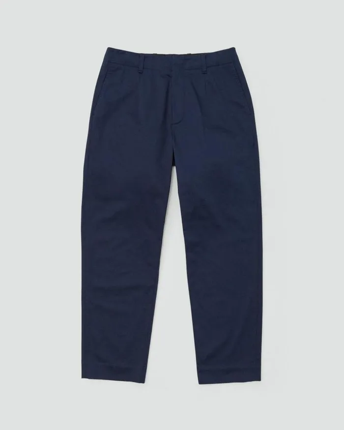 Men Pants Rag 038 Bone Shift Cotton Sateen Trouser Navy