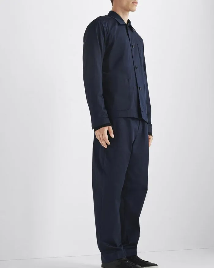 Men Pants Rag 038 Bone Shift Cotton Sateen Trouser Navy