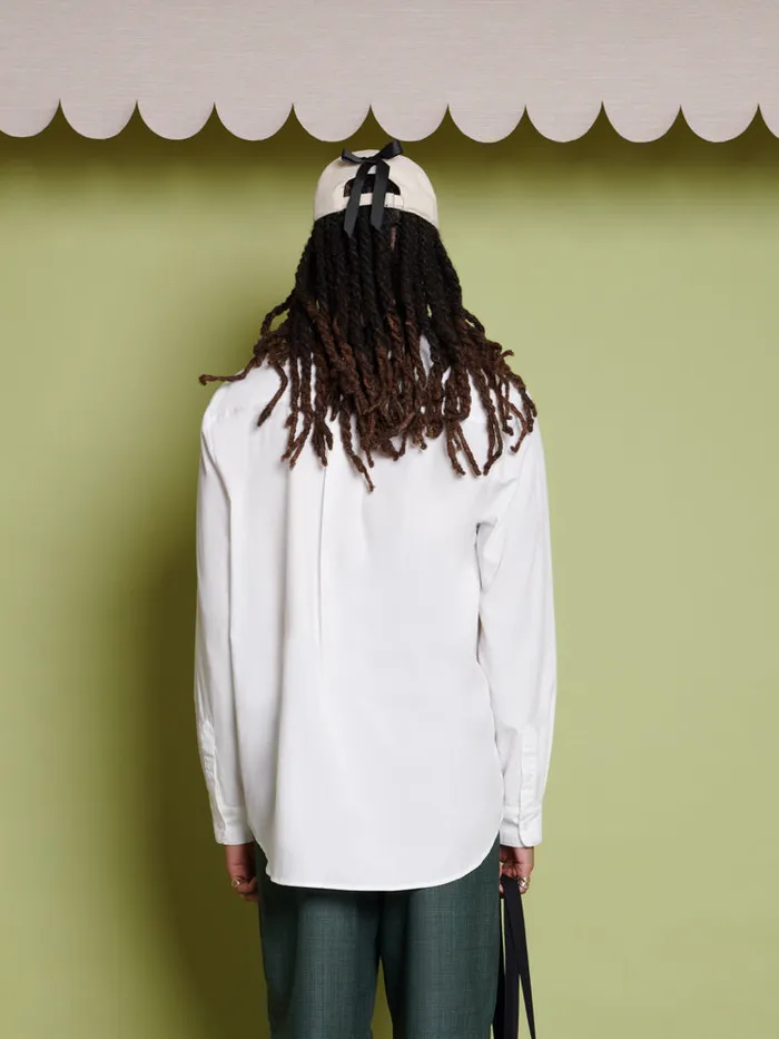 Men Penny Bow Pocket Shirt Snow White Sister Jane Shirts