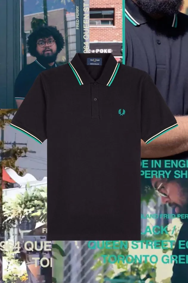 Men Polo Shirts Fred Perry M12 Blackqueen Streettoronto Green