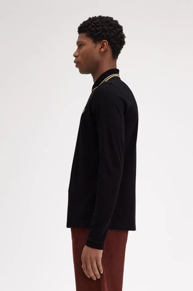 Men Polo Shirts Fred Perry M1212 Blackchampagnechampagne