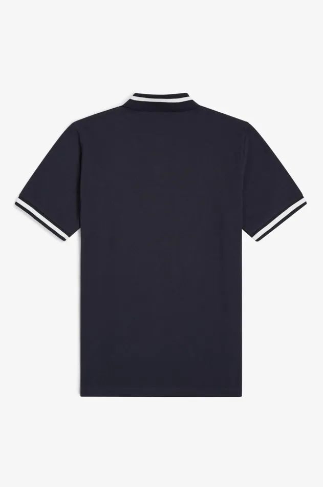 Men Polo Shirts Fred Perry M2 Navysnow White