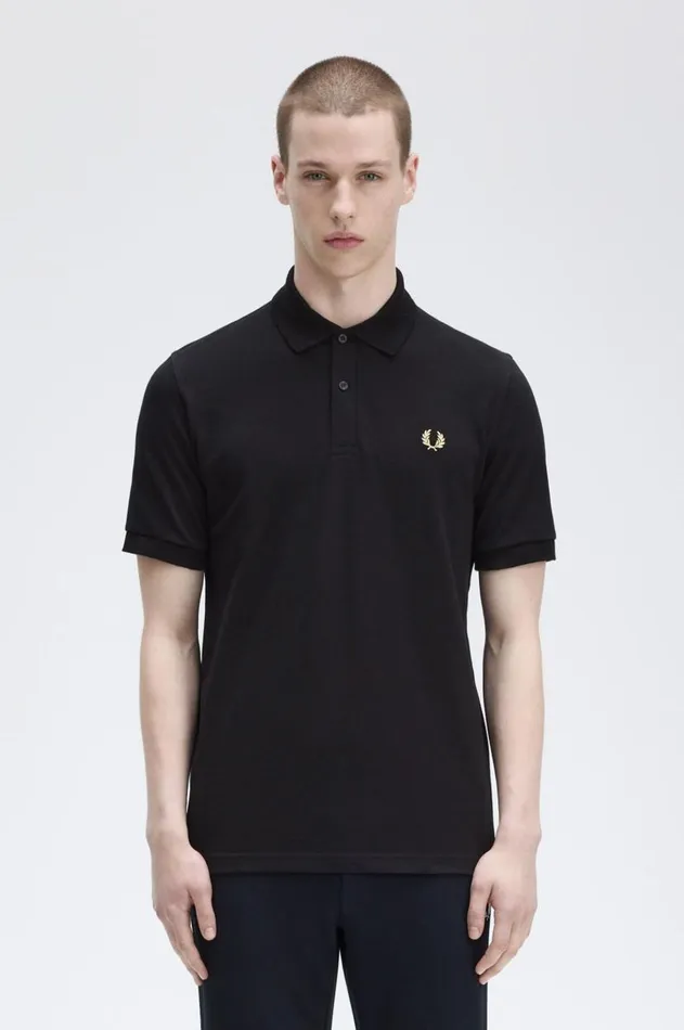 Men Polo Shirts Fred Perry M3 Blackchampagne