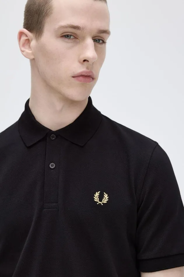 Men Polo Shirts Fred Perry M3 Blackchampagne