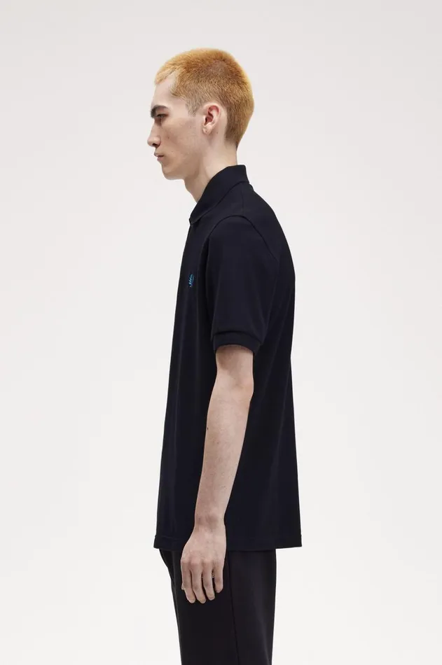 Men Polo Shirts Fred Perry M3 Blackrunaway Bay Ocean